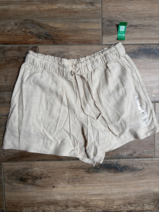 GAP Pants - Linen shorts in Cream